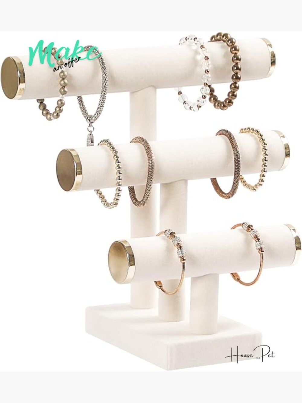 3 Tier Bracelet Holder Display Stand Jewelry Organizer